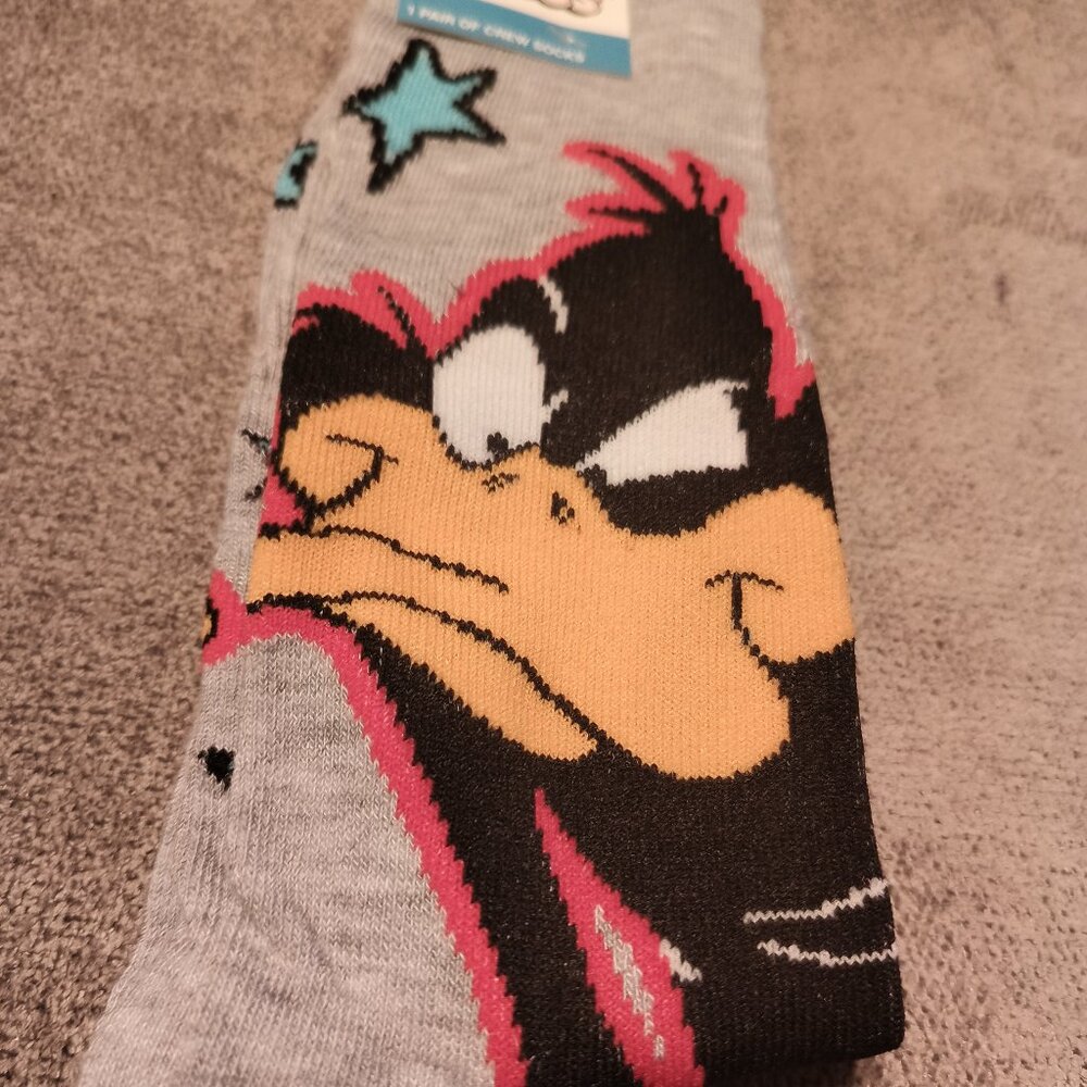 WARNER BROTHERS LOONEY TUNES DAFFY DUCK  CREW SOCKS